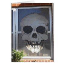 Tarjeta del cráneo de Halloween