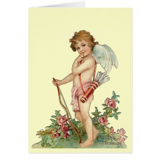 Tarjeta del Cupid de la tarjeta del día de San Val
