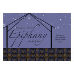 Tarjeta del día de fiesta de la epifanía invitación