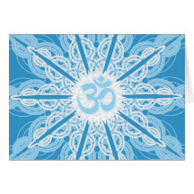 Tarjeta del día de fiesta del copo de nieve de OM