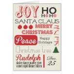Tarjeta del día de fiesta del navidad
