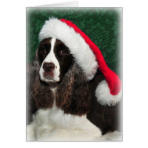 Tarjeta del día de fiesta del navidad del perro de