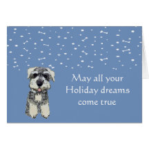 Tarjeta del día de fiesta del Schnauzer