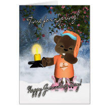Tarjeta del día de la marmota - tarjeta linda del 
