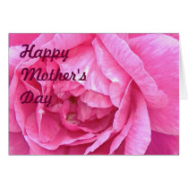 Tarjeta del día de madre - color de rosa rosado tarjetas