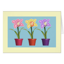 Tarjeta del día de madre de la orquídea