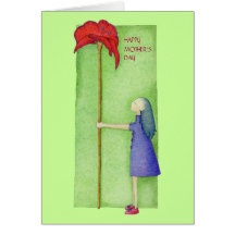 Tarjeta del día de madre del florista