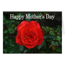 Tarjeta del día de madre del rosa rojo tarjetas