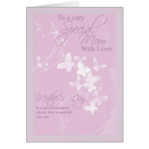 Tarjeta del día de madre, mamá especial