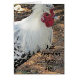 Tarjeta del día de madre para el amante del pollo