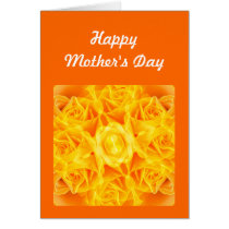 Tarjeta del día de madre - rosas amarillos tarjetas