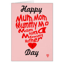 Tarjeta del día de madres