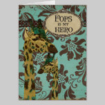 Tarjeta del día de padre de las jirafas de Paisley tarjetas