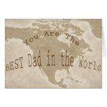 Tarjeta del día de padre--El MEJOR papá