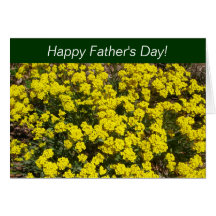 Tarjeta del día de padre - flores de las minas de 
