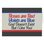 tarjeta del día de San Valentín atea divertida