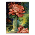 Tarjeta del día de San Valentín color de rosa rosa