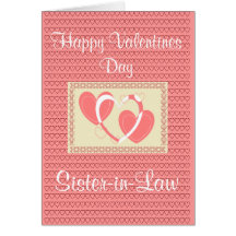 TARJETA DEL DÍA DE SAN VALENTÍN DE LA CUÑADA