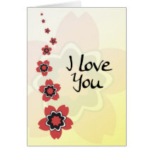 Tarjeta del día de San Valentín de la flor de cere