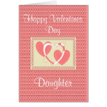 TARJETA DEL DÍA DE SAN VALENTÍN DE LA HIJA