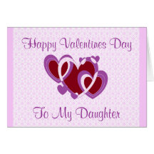 TARJETA DEL DÍA DE SAN VALENTÍN DE LA HIJA