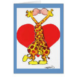 Tarjeta del día de San Valentín de los pares de la