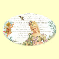 Tarjeta del día de San Valentín de Marie Antonieta pegatinas