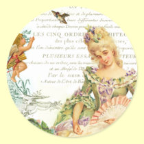 Tarjeta del día de San Valentín de Marie Antonieta pegatinas