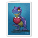 Tarjeta del día de San Valentín de T-Rex