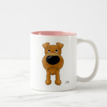 Tarjeta del día de San Valentín de Terrier irlandé tazas