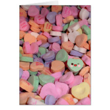Tarjeta del día de San Valentín del caramelo de lo