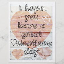 Tarjeta del día de San Valentín del cuaderno Tarjeta Publicitaria