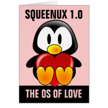 Tarjeta del día de San Valentín del friki del orde