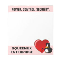 Tarjeta del día de San Valentín del friki del orde Bloc De Papel