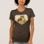 Tarjeta del día de San Valentín del gatito Camiseta