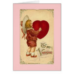 Tarjeta del día de San Valentín del vintage