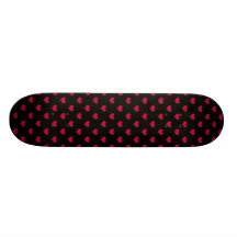 Tarjeta del día de San Valentín roja del corazón Patines