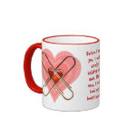 Tarjeta del día de San Valentín - taza