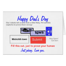 Tarjeta del día del papá divertido. ¿Es usted un r