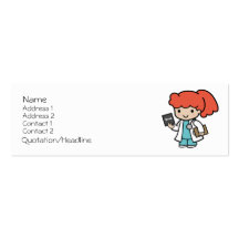 Tarjeta del doctor visita de la mujer plantillas de tarjetas de visita