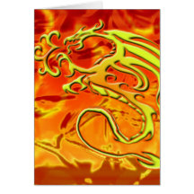 Tarjeta del dragón del fuego