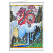 Tarjeta del dragón (espacio en blanco dentro)