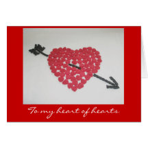 Tarjeta del el día de San Valentín del corazón del