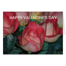 Tarjeta del EL DÍA DE SAN VALENTÍN del ROSA
