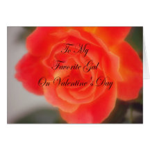 Tarjeta del el día de San Valentín para el favorit