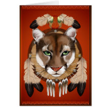 Tarjeta del escudo del puma