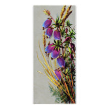 Tarjeta del estante de la flor lonas