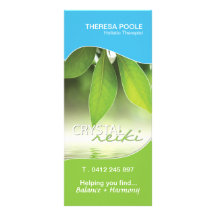 Tarjeta del estante de Reiki Diseño De Tarjeta Publicitaria