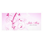 Tarjeta del estante del diseño floral tarjeta publicitaria a todo color