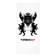 tarjeta del estante del escudo tomboi247 tarjeta publicitaria personalizada